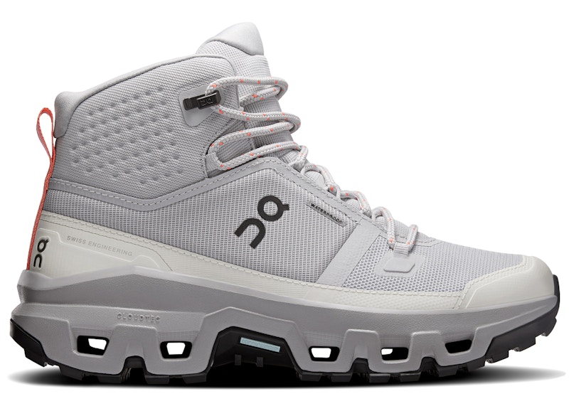 On Running Cloudrock Mid Waterproof (Women's) Sneakers in Glacier/Alloy