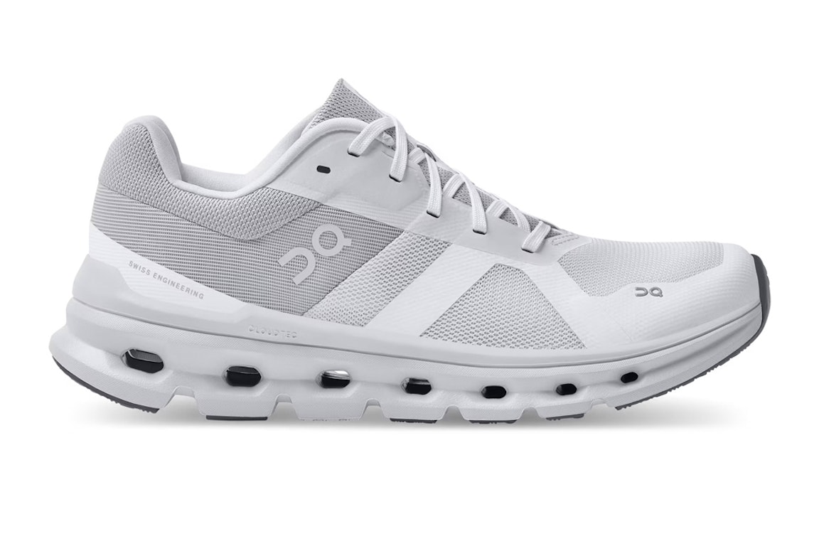 Pre-owned On Running Cloudrunner White Frost (women's) In White/frost
