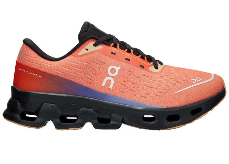 Pre-owned On Running Cloudspark (women's) Sneakers In Flame/black