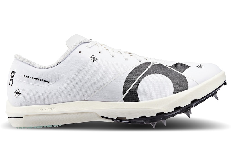 Pre-owned On Running Cloudspike 10000m (women's) Sneakers In Undyed/white/mint In Multi