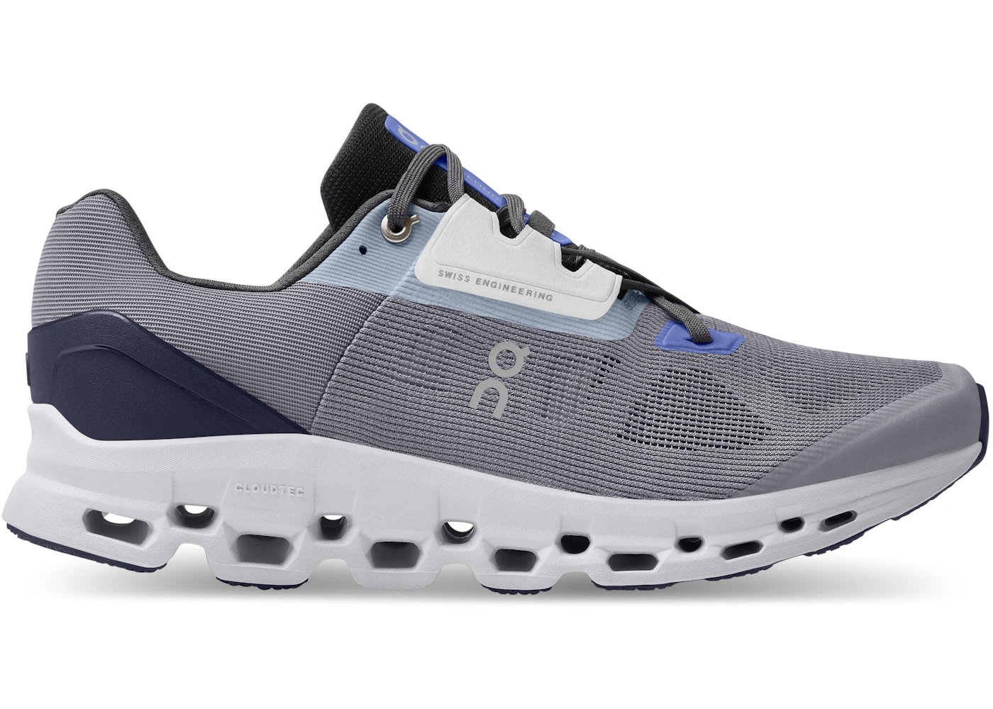 On Running Cloudstratus Fossil Grey Midnight Navy Men's