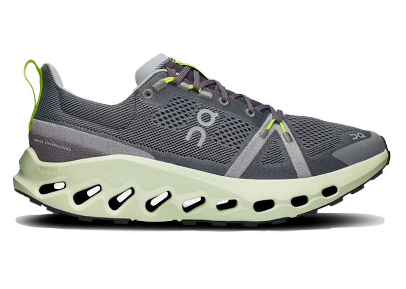 Pre-owned On Men's Running Cloudsurfer Trail Sneakers In Ir/lima