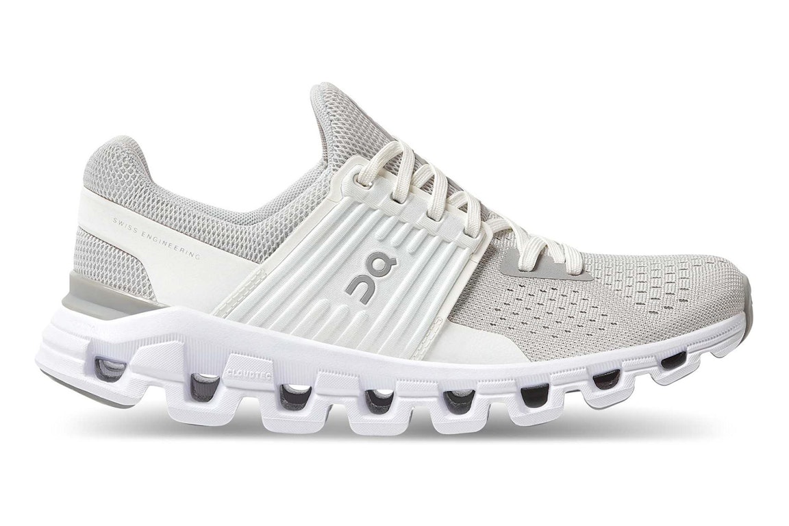 Pre-owned On Running Cloudswift Glacier Grey White (women's) In Glacier/white