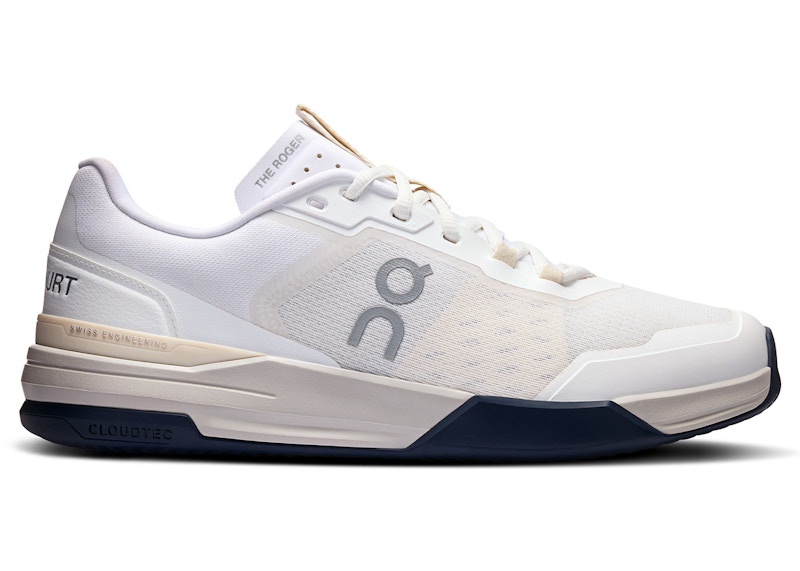 Pre-owned On Men's The Roger Advantage Pro Clay Sneakers In White/cream