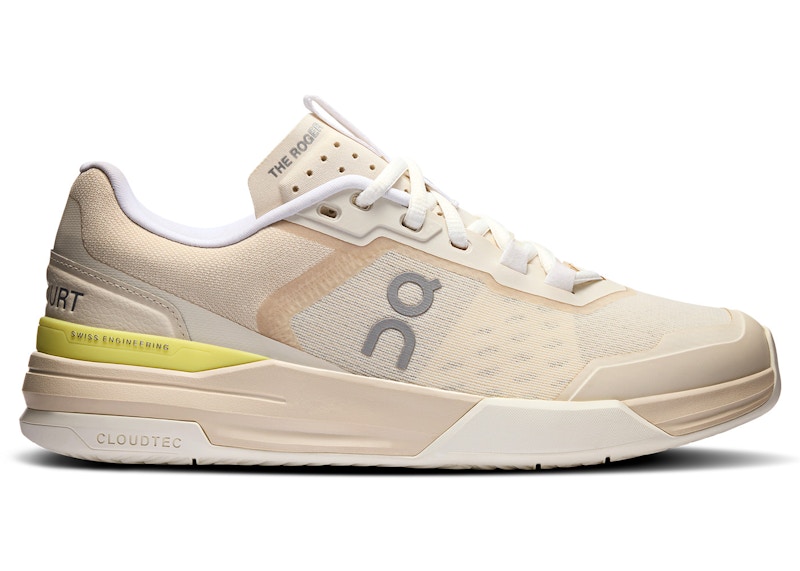 Pre-owned On The Roger Advantage Pro (women's) Sneakers In Cream/limelight