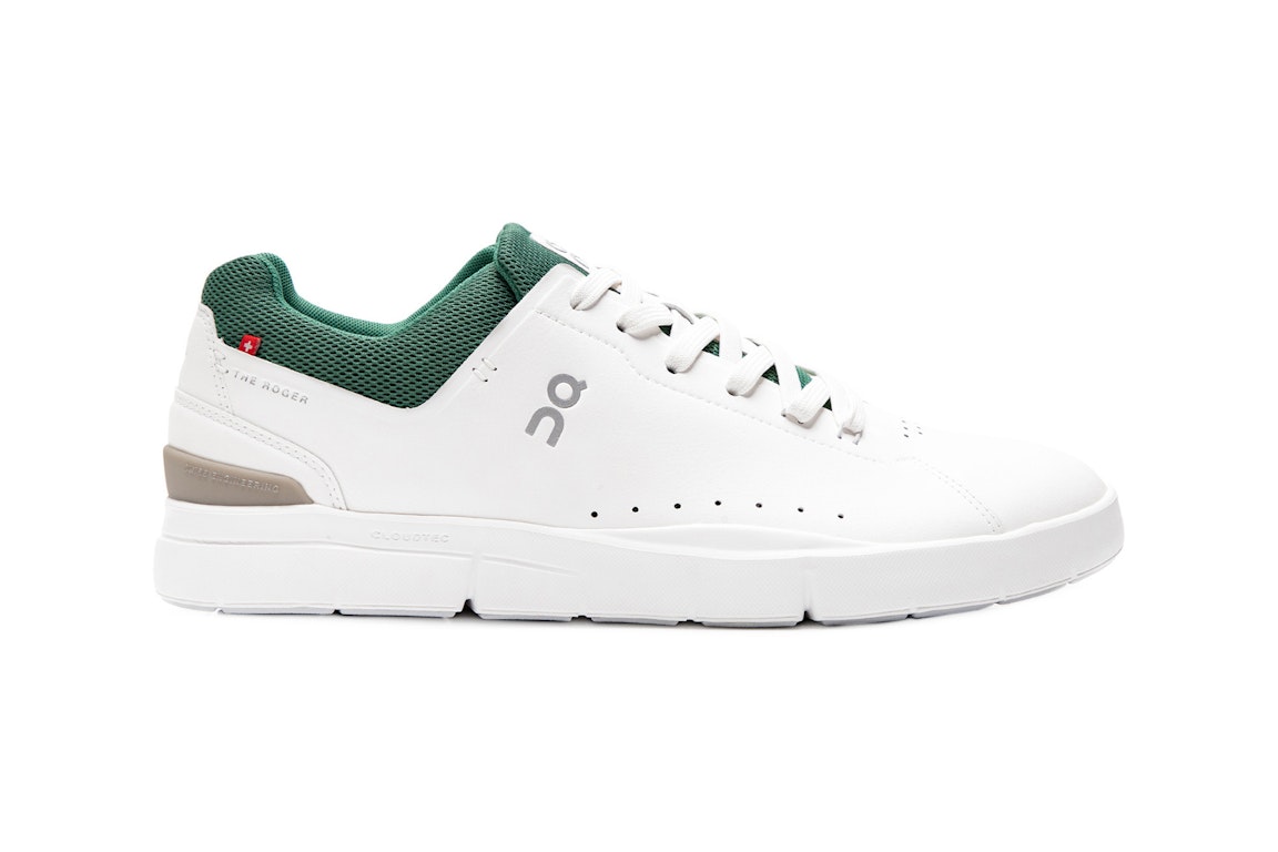 Pre-owned On The Roger Advantage White Green In White/green