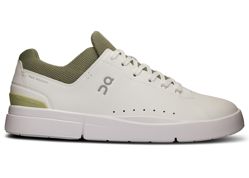 Pre-owned On Men's  The Roger Advantage Sneakers In White/olive