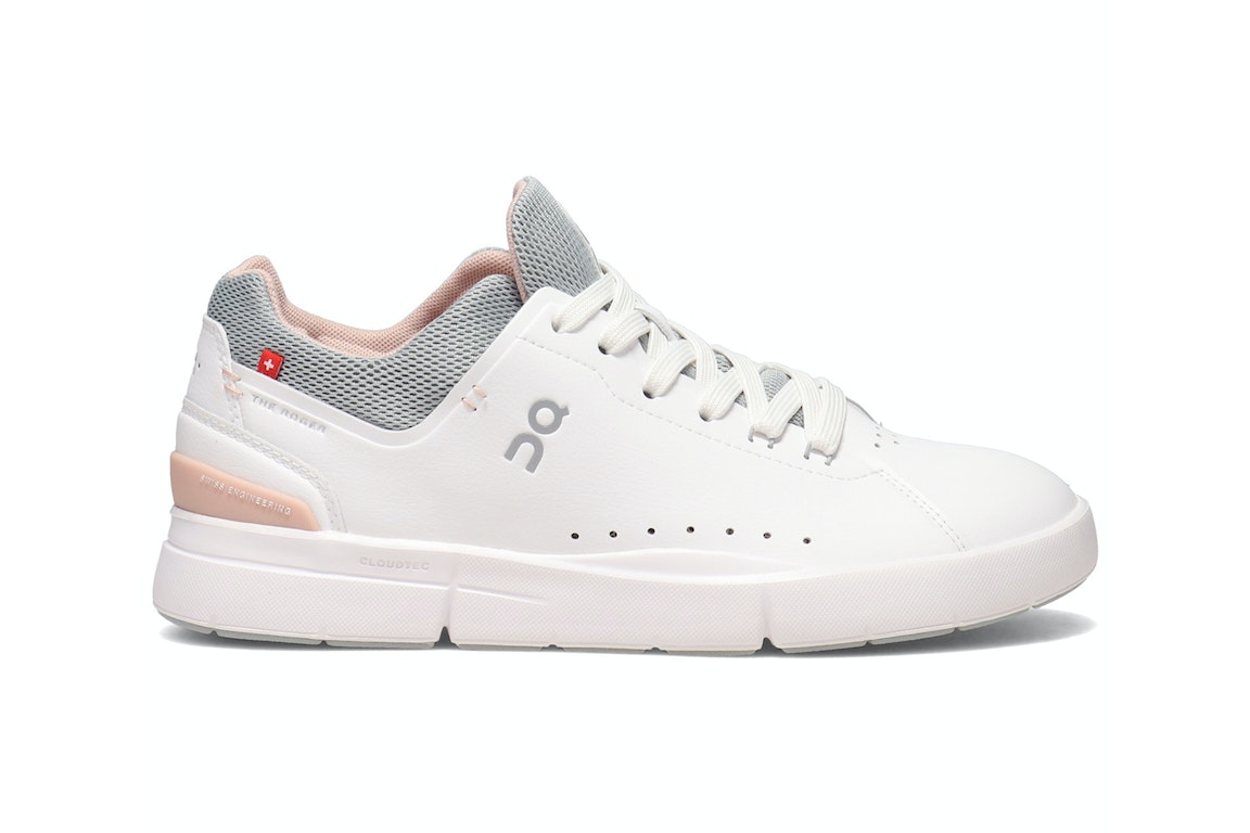 Pre-owned On The Roger Advantage White Rose (women's) In White/rose