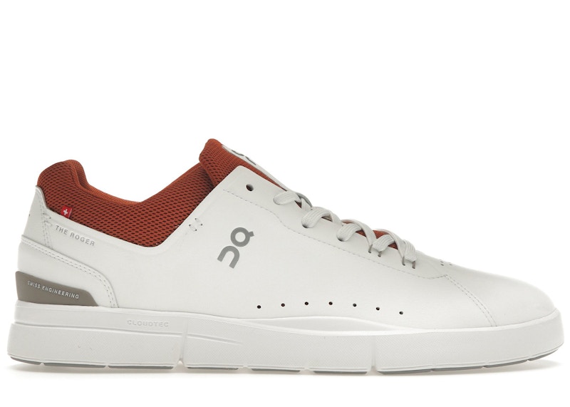 Pre-owned On Men's  The Roger Advantage Sneakers In White/rust