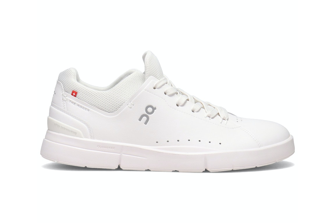 Pre-owned On The Roger Advantage White In White/white