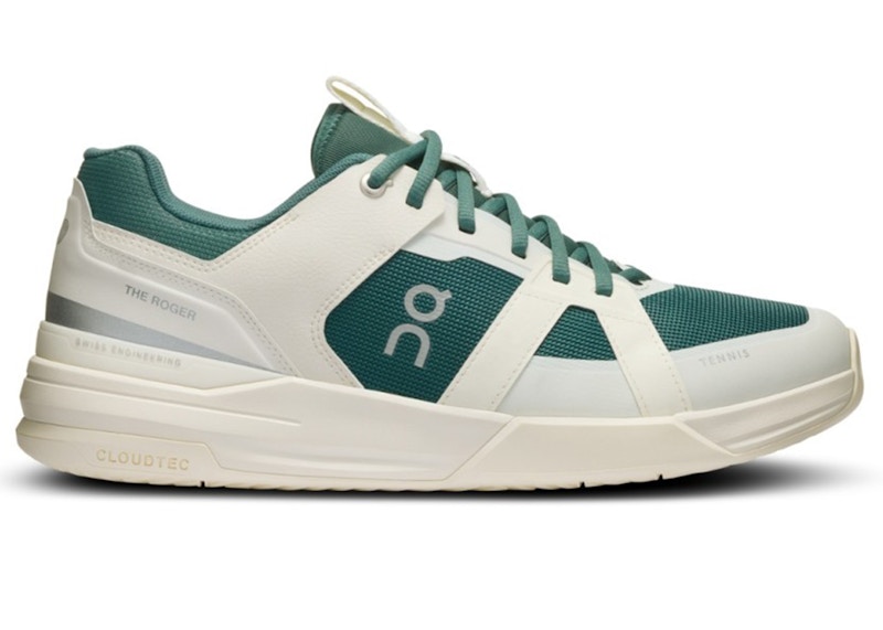 Pre-owned On The Roger Clubhouse Pro Oyster Tennis Club (women's) Sneakers In Ivory/evergreen