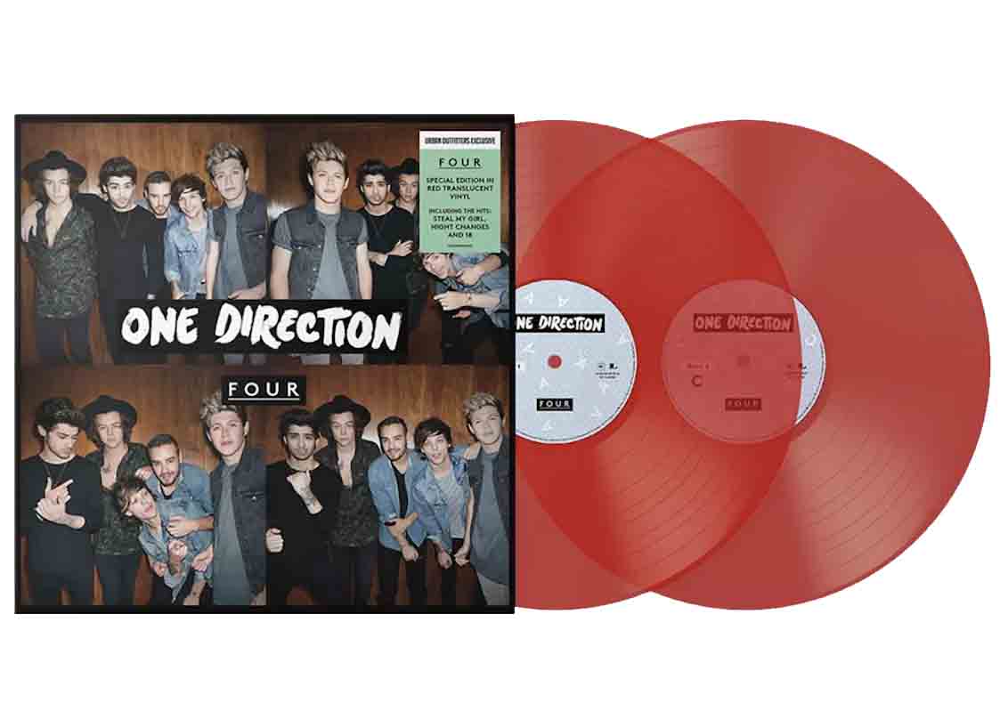 One Direction Four Deluxe 2XLP Vinyl Translucent Red