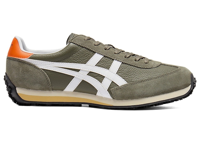 Pre-owned Onitsuka Tiger Men's Edr 78 Orange Sneakers In Mantle Green/white