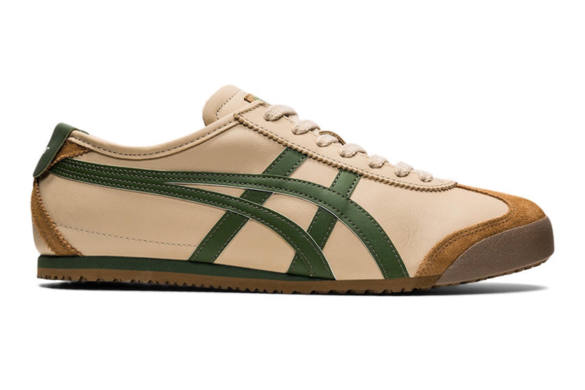 Pre-owned Onitsuka Tiger Mexico 66 Beige Grass Green In Beige/grass Green