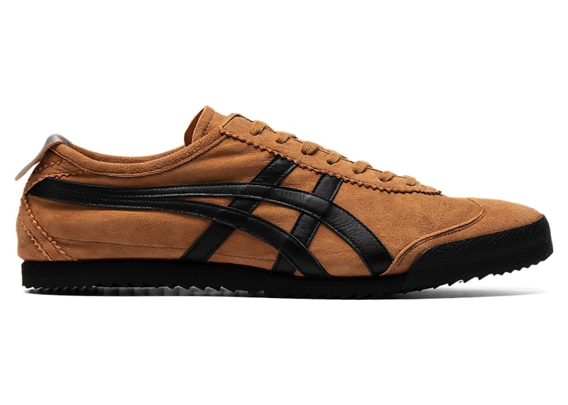 Pre-owned Asics Men's Onitsuka Tiger Mexico 66 Deluxe Nm Sneakers In Wood Thrush/black