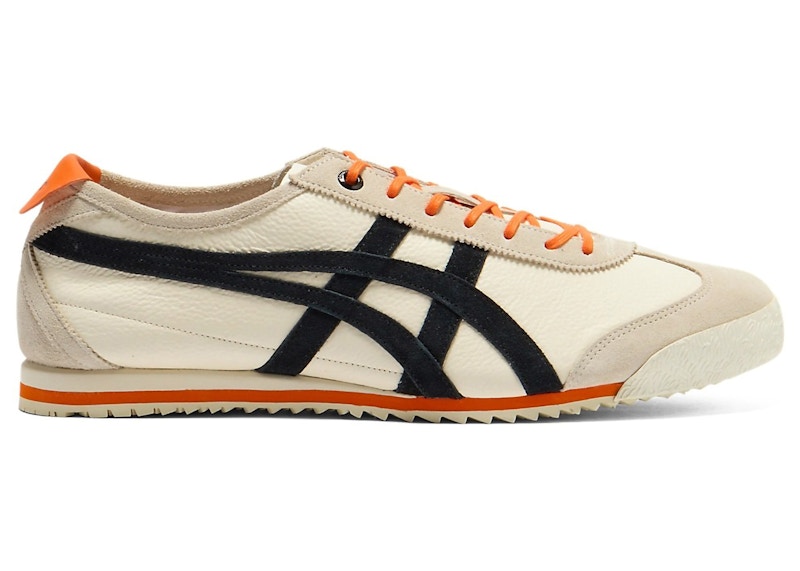 Pre-owned Onitsuka Tiger Men's Mexico 66 Sd Vintage Orange Sneakers In Cream/black In Multi