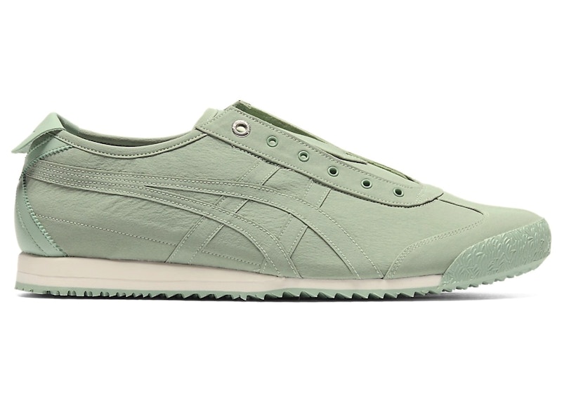Pre-owned Onitsuka Tiger Men's Mexico 66 Slipon Sneakers In Dark Jade In Green
