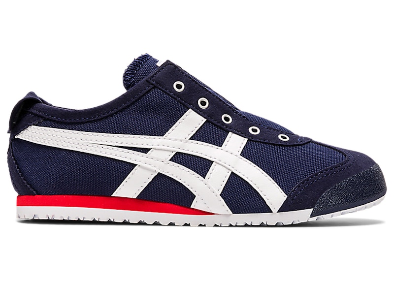 【美品】Onitsuka Tiger MEXICO66 SLIP-ON Onitsuka Tiger Mexico 66 Slip-On White Blue Red Men's