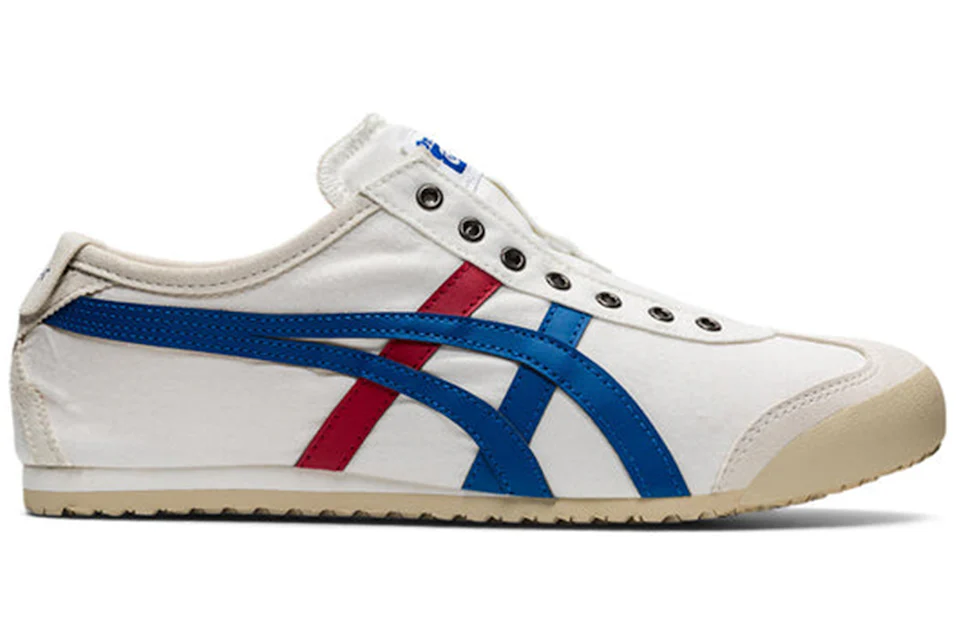 Onitsuka Tiger mexico 66 slip on navy white Original BNIB, Fesyen Pria, Sepatu , Sneakers di