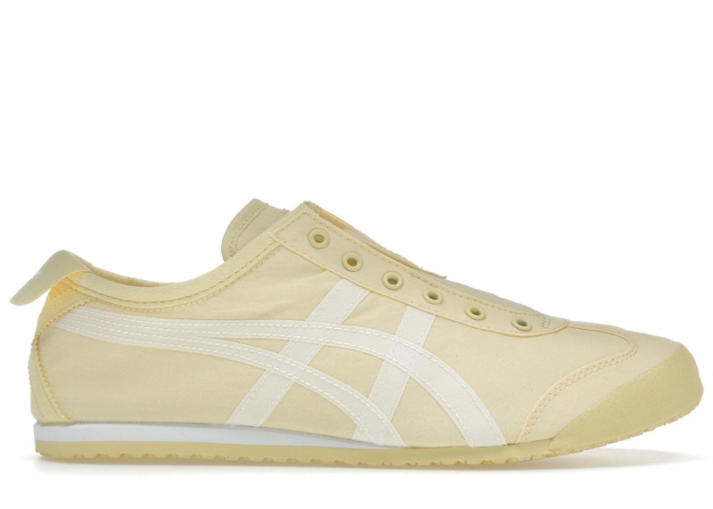 Pre-owned Asics Men's Onitsuka Tiger Mexico 66 Slipon Sneakers In Yellow/cream