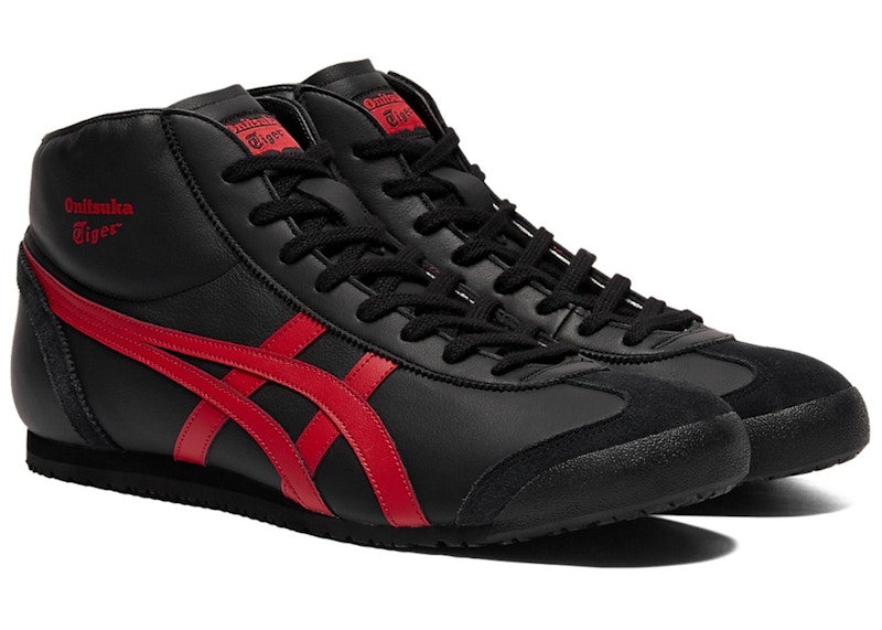 Onitsuka Tiger ボクシングシューズ 黒/赤　コムサザモードメン Onitsuka Tiger Mexico Mid Runner Black Classic Red メンズ