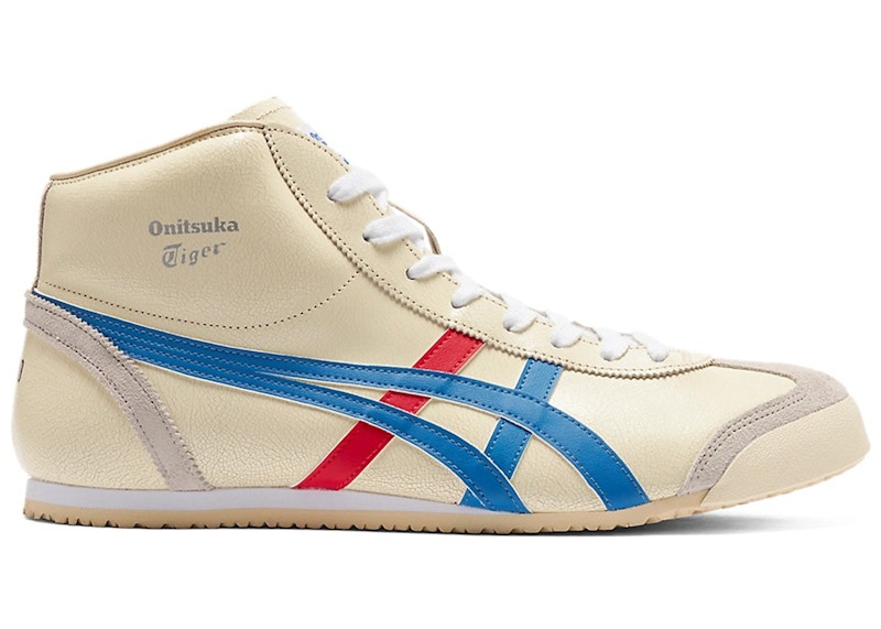 Onitsuka Tiger Mexico Mid Runner White Blue メンズ