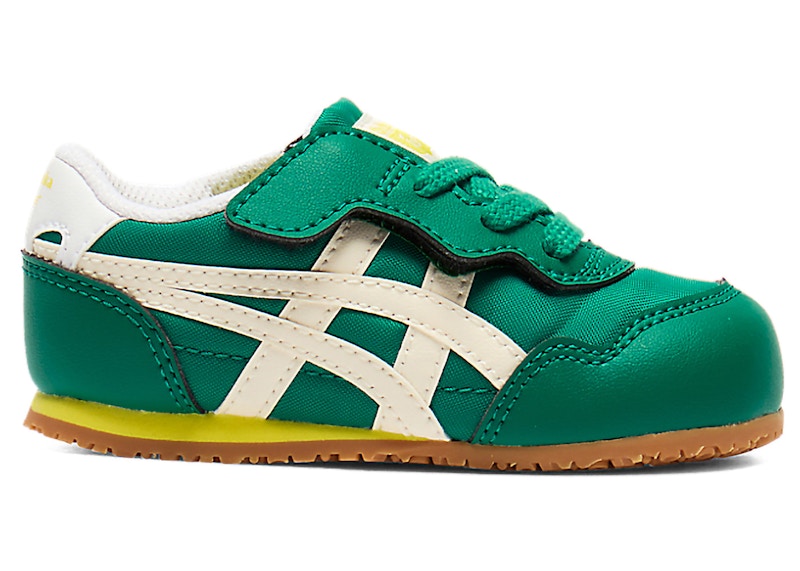 Pre-owned Onitsuka Tiger Serrano Lime Sneakers In Forest Green/cream
