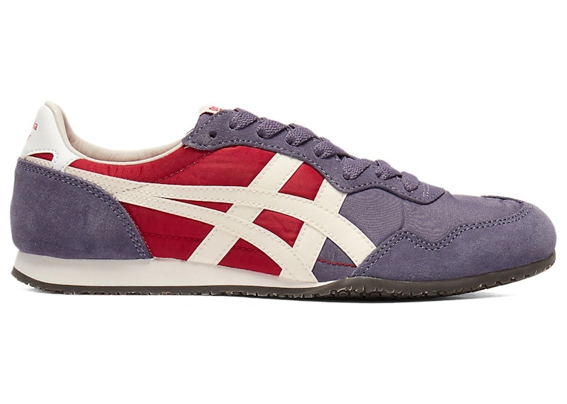 Pre-owned Onitsuka Tiger Men's Serrano Red Sneakers In Greyish Purple/cream
