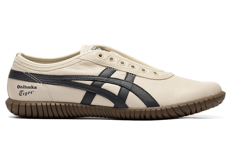 Pre-owned Onitsuka Tiger Men's Tsunahiki Slipon Sneakers In Birch/indigo Navy Blue