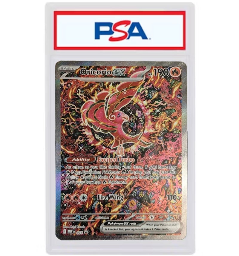 Oricorio ex Promo 2025 Pokmon Mega Evolutions Mega Charizard X ex Ultra Premium Collection Promo #024 (PSA or BGS Graded) - 2025 - US Oricorio ex Promo 2025 Pokmon Mega Evolutions Mega Charizard X ex Ultra Premium Collection Promo #024 (PSA or BGS Graded) - 2025 - US