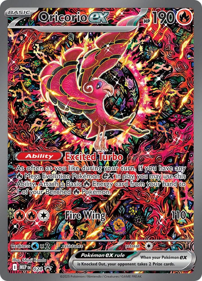 Oricorio ex Promo 2025 Pokémon Mega Evolutions Mega Charizard X ex