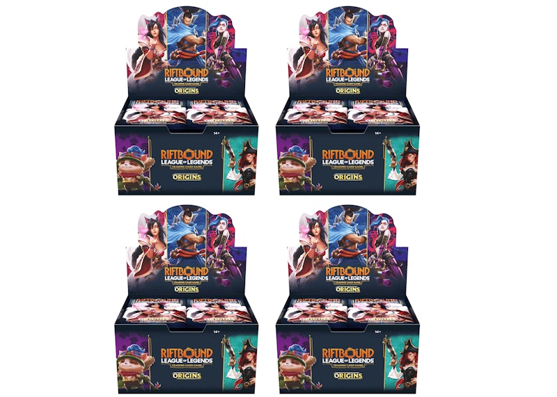 Origins Riftbound League of Legends Booster Box 4x Lot