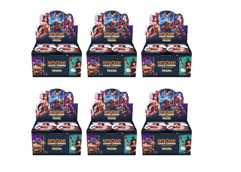 Origins Riftbound League of Legends Booster Box 6x Lot