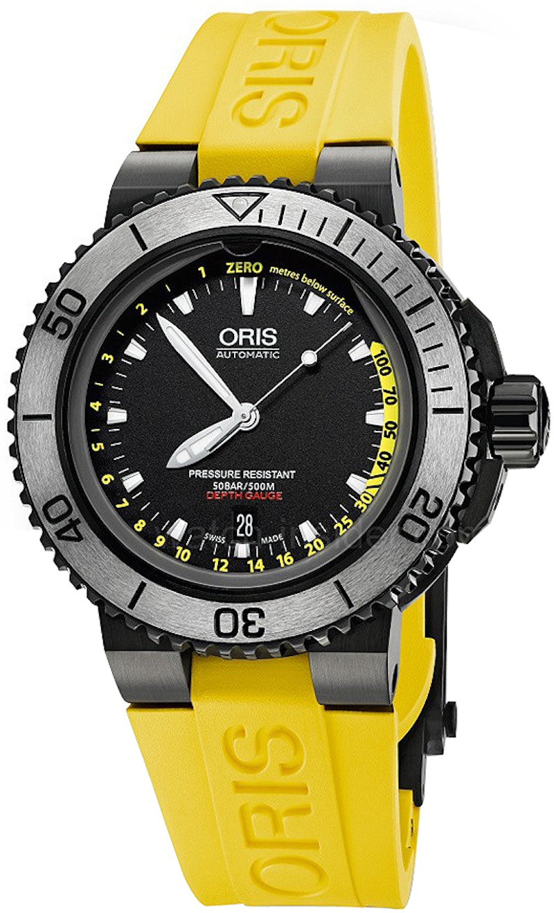 Oris Aquis Depth Gauge 01 733 7675 4754 Set RS 46mm in Stainless