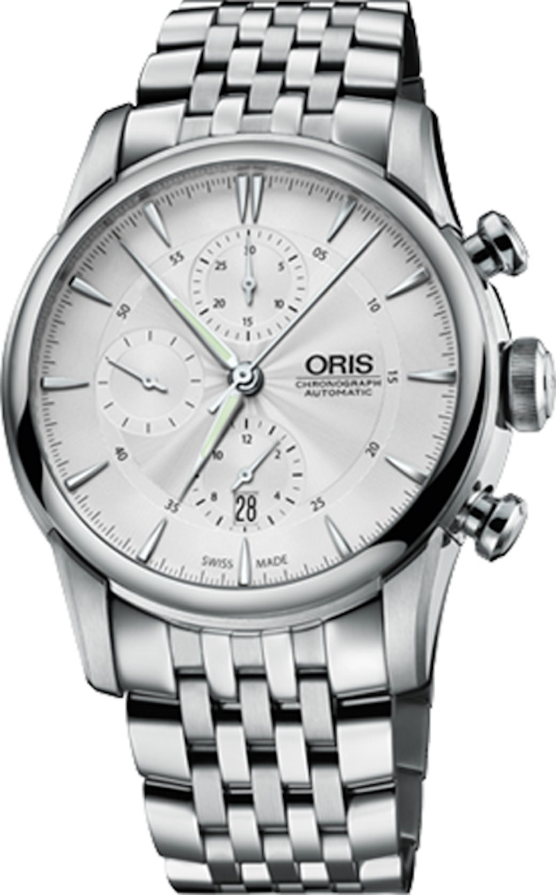 Oris Artelier Chronograph 774 7686 4051MB 44mm in Stainless Steel US