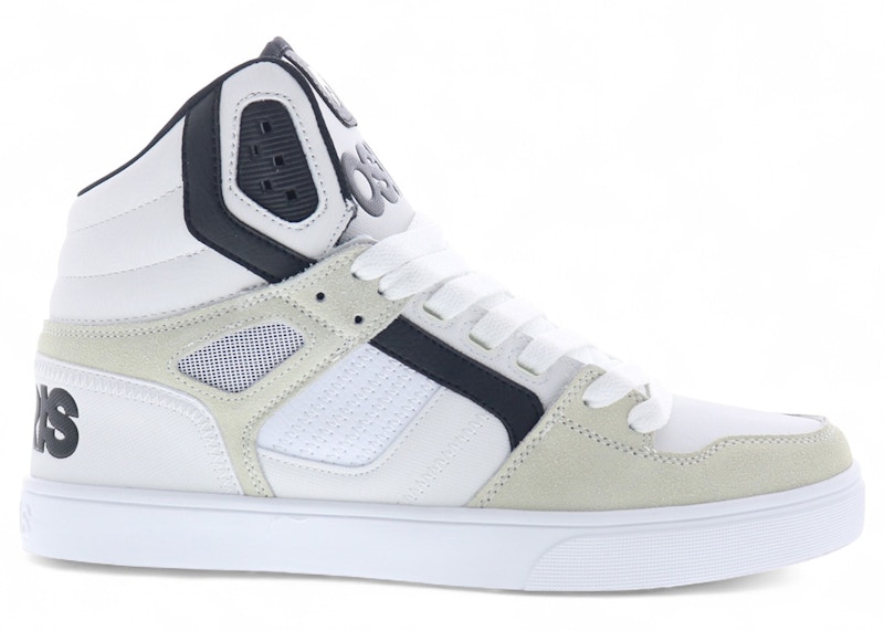 Pre-owned Osiris Men's Clone Royal Sneakers In White/black In Multi