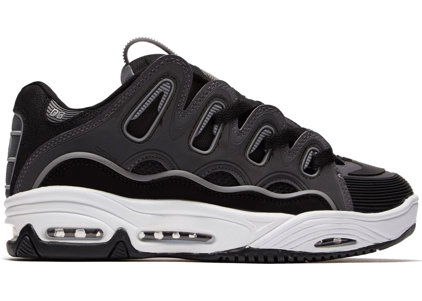 Osiris d3 21 2025 black charcoal yellow