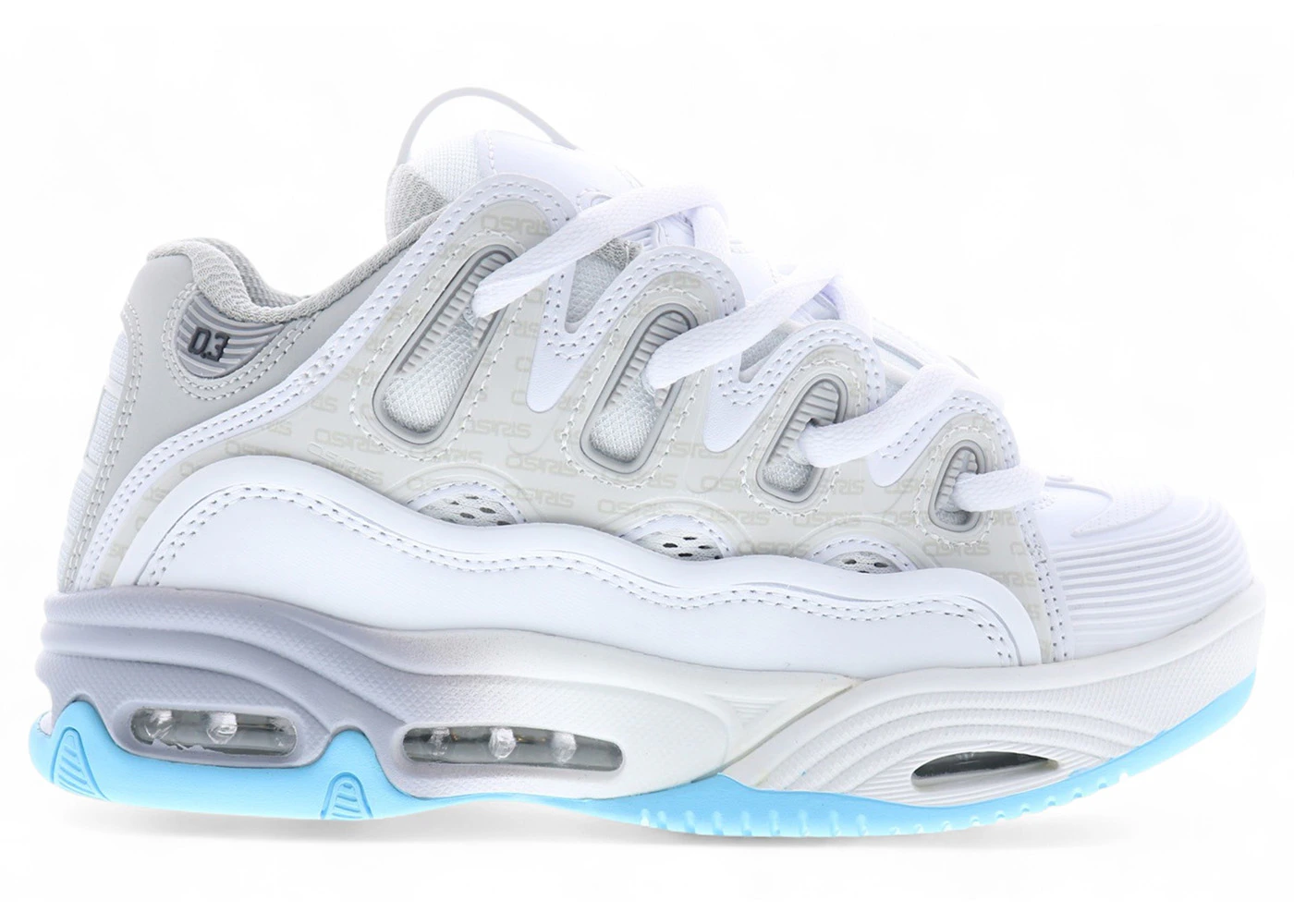 Osiris D3 2001 White Light Grey Blue Men's - 1141-2940 - US