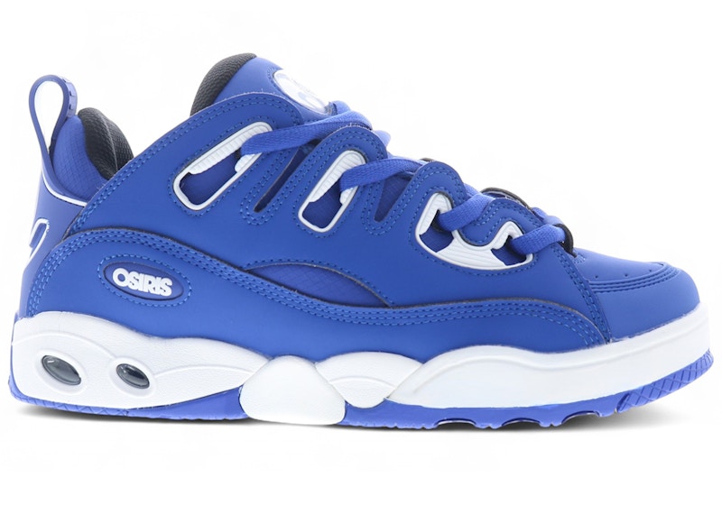 Pre-owned Osiris Men's  D3 E Sneakers In Royal/white In Multi