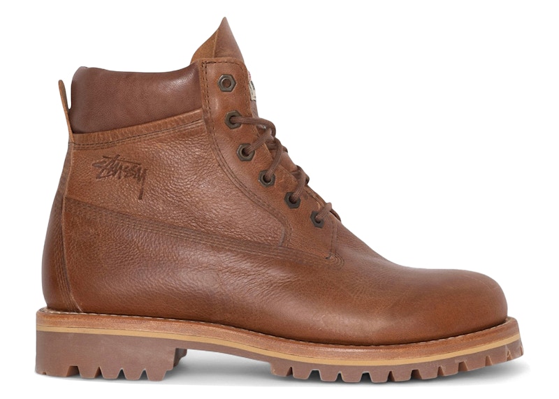 靴 OUR LEGACY LACE UP BOOT Stussy Our Legacy Lace Up Boot Stüssy Oak Brown Leather Hombre - WS4237LO