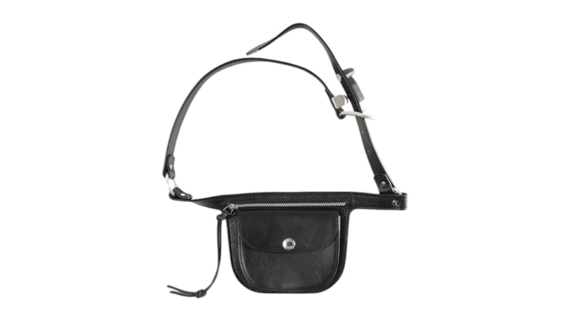 Our Legacy Purse Belt in Malleable Black Bull Hide