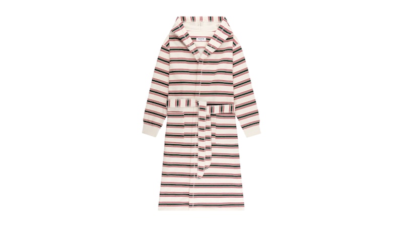 Parke Holiday Robe Eggnog Stripe