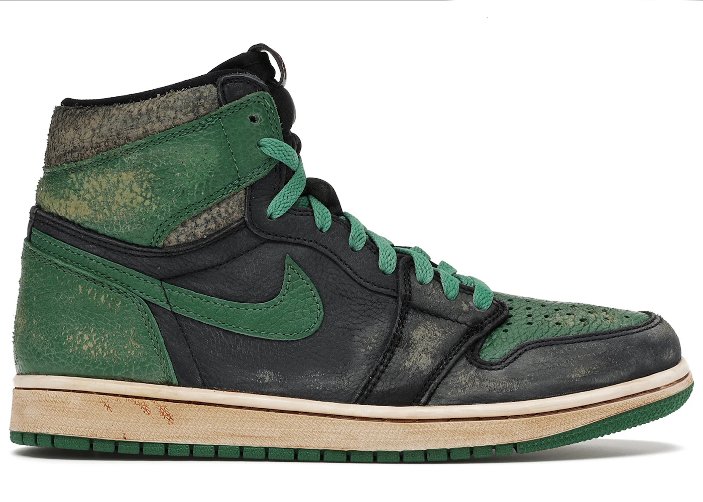 PHILLLLLTHY Aged Jordan Retro High Pine Green Black DropX Men's