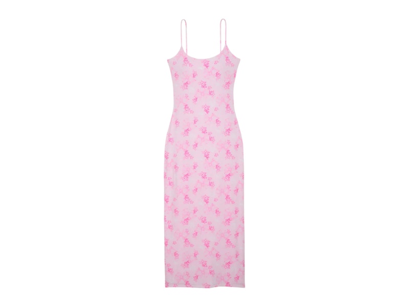 Pre-owned Pink Women's  X Loveshackfancy Modal Midi Dress In Beaux Icons