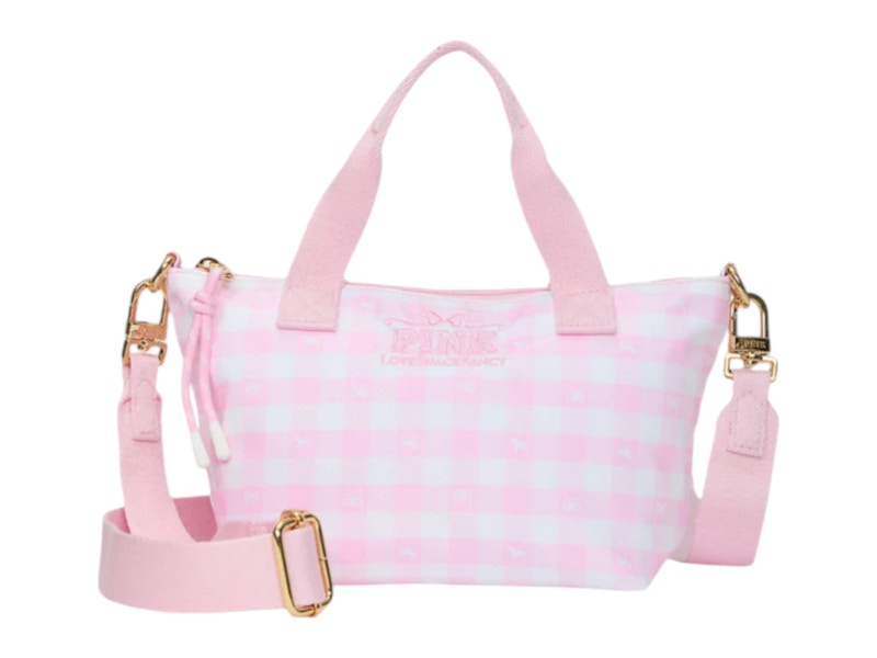 Pre-owned Pink Women's  X Loveshackfancy Mini Tote Bag In Icon Gingham