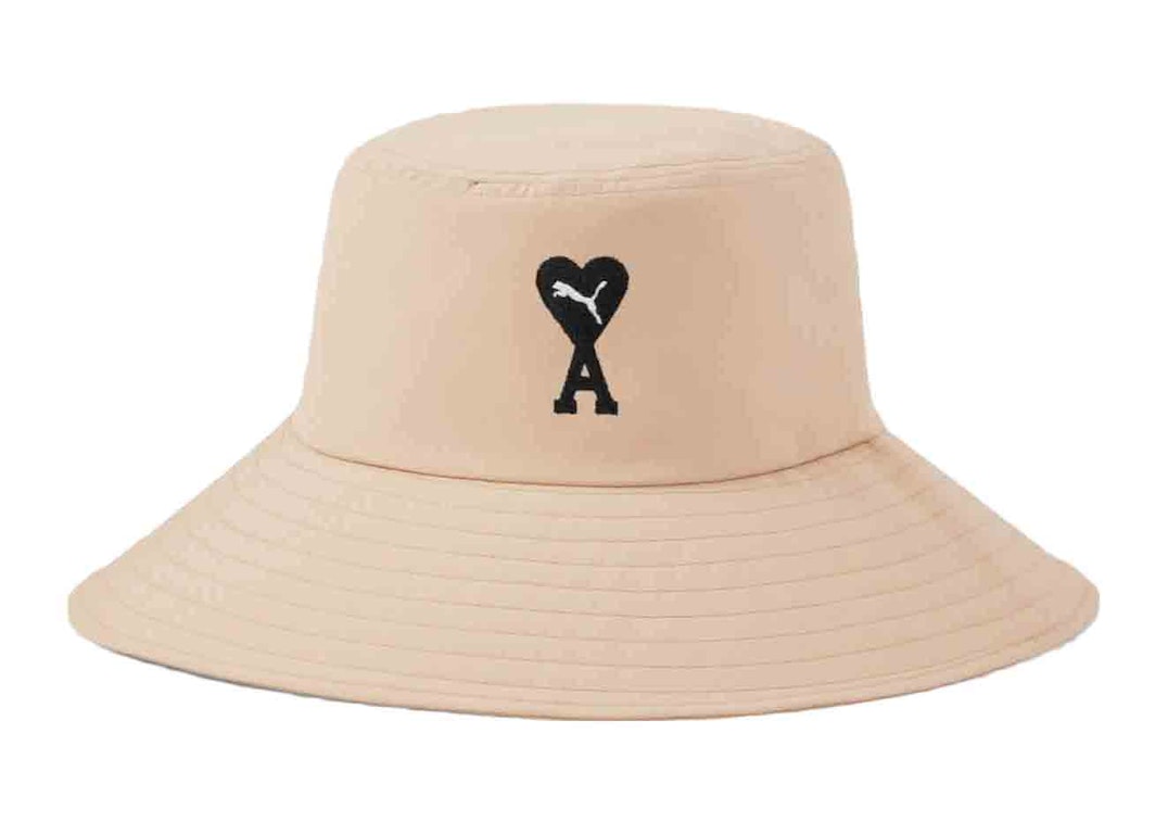 Pre-owned Puma X Ami Bucket Hat Beige