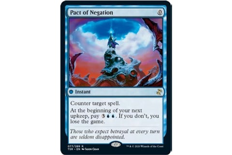 Pact of Negation Magic: The Gathering TCG Time Spiral: Remastered Rare #77 (Ungraded) - US Pact of Negation Magic: The Gathering TCG Time Spiral: Remastered Rare #77 (Ungraded) - US