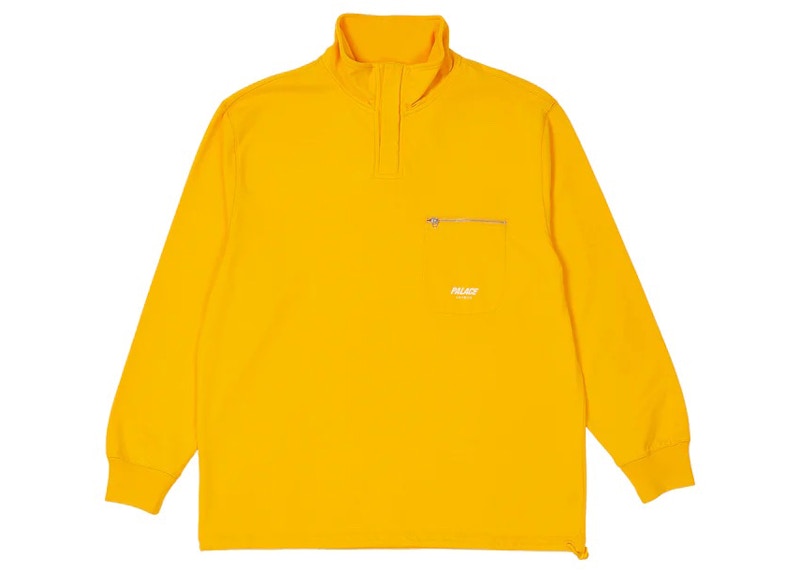 PALACE 1/4 ZIP 380 FUNNEL NECK オリーブ Palace 1/4 Zip 380 Funnel Neck Yellow Men's - FW22 - GB