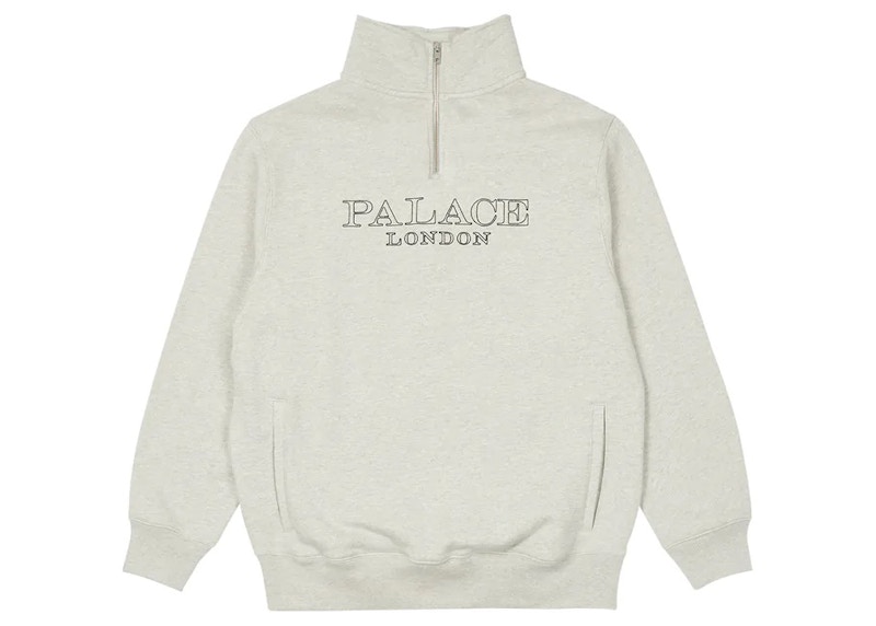 Palace 1/4 Zip Funnel (FW22) Grey Marl メンズ - FW22 - JP