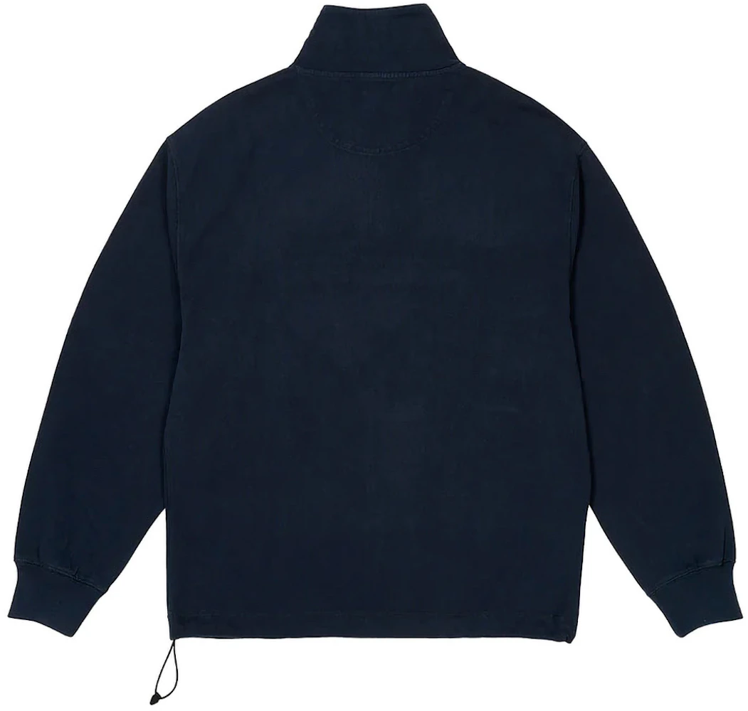 Palace 1/4 Zip Washed Funnel Navy Men's - FW23 - US